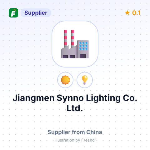 Jiangmen Synno Lighting Co., Ltd. – summary card, no photo uploaded yet