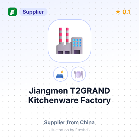 Jiangmen T2GRAND Kitchenware Factory – summary card, no photo uploaded yet
