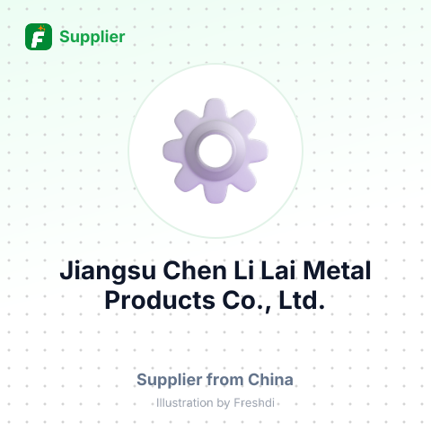 Jiangsu Chen Li Lai Metal Products Co., Ltd. – summary card, no photo uploaded yet