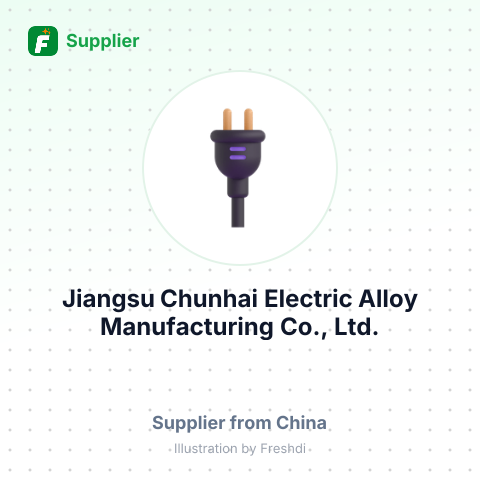 Jiangsu Chunhai Electric Alloy Manufacturing Co., Ltd. – summary card, no photo uploaded yet
