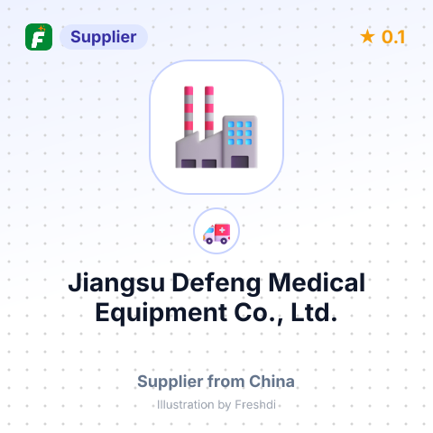 Jiangsu Defeng Medical Equipment Co., Ltd. – summary card, no photo uploaded yet