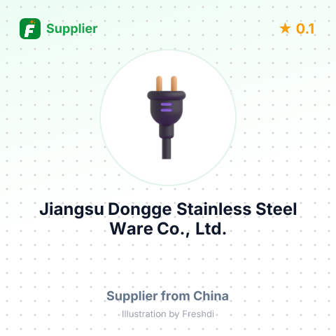 Jiangsu Dongge Stainless Steel Ware Co., Ltd. – summary card, no photo uploaded yet