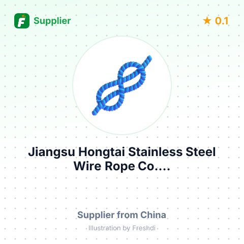 Jiangsu Hongtai Stainless Steel Wire Rope Co.... – summary card, no photo uploaded yet