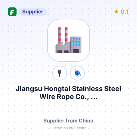 Jiangsu Hongtai Stainless Steel Wire Rope Co., ... – summary card, no photo uploaded yet