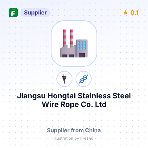 Jiangsu Hongtai Stainless Steel Wire Rope Co.,Ltd – summary card, no photo uploaded yet