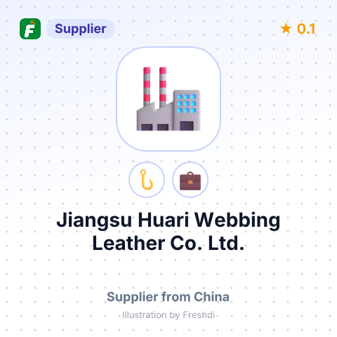 Jiangsu Huari Webbing Leather Co., Ltd. – summary card, no photo uploaded yet