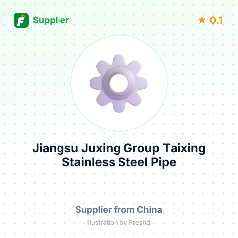 Jiangsu Juxing Group Taixing Stainless Steel Pipe Factory – summary card, no photo uploaded yet