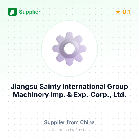 Jiangsu Sainty International Group Machinery Imp. & Exp. Corp., Ltd. – summary card, no photo uploaded yet