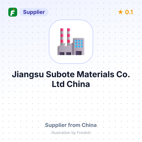 Jiangsu Subote Materials Co.,Ltd,China – summary card, no photo uploaded yet