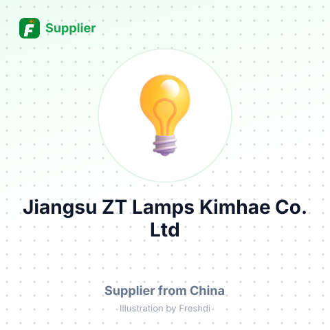 Jiangsu ZT Lamps Kimhae Co., Ltd – summary card, no photo uploaded yet