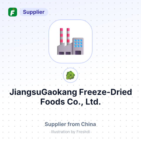 JiangsuGaokang Freeze-Dried Foods Co., Ltd. – summary card, no photo uploaded yet