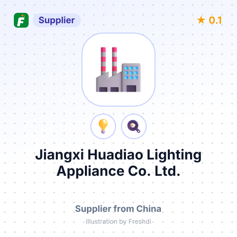 Jiangxi Huadiao Lighting Appliance Co., Ltd. – summary card, no photo uploaded yet