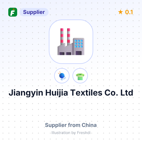 Jiangyin Huijia Textiles Co., Ltd – summary card, no photo uploaded yet