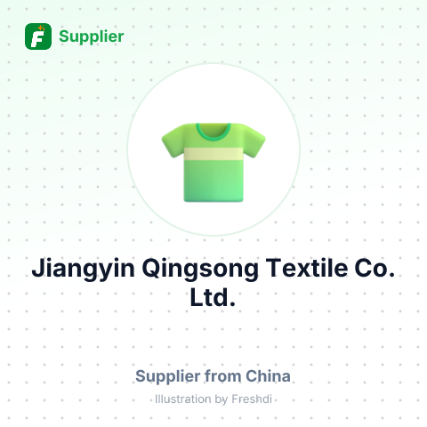 Jiangyin Qingsong Textile Co., Ltd. – summary card, no photo uploaded yet