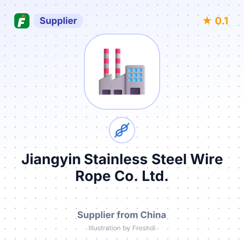 Jiangyin Stainless Steel Wire Rope Co., Ltd. – summary card, no photo uploaded yet