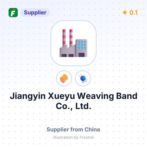 Jiangyin Xueyu Weaving Band Co., Ltd. – summary card, no photo uploaded yet