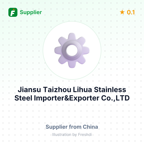 Jiansu Taizhou Lihua Stainless Steel Importer&Exporter Co.,LTD – summary card, no photo uploaded yet