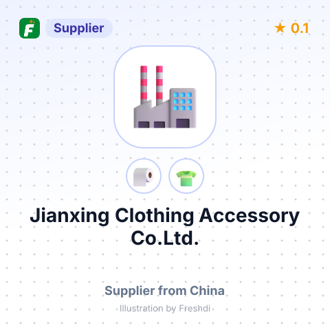 Jianxing Clothing Accessory Co.Ltd. – summary card, no photo uploaded yet