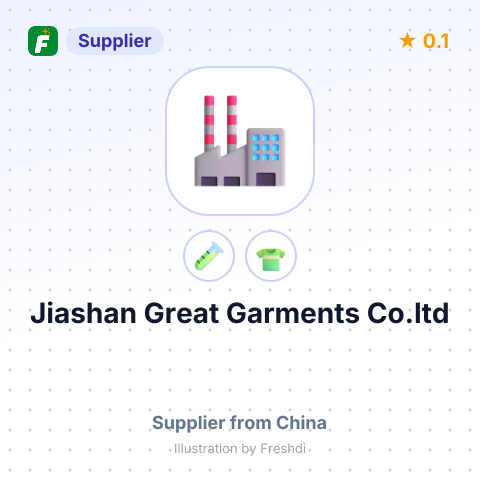 Jiashan Great Garments Co.ltd – summary card, no photo uploaded yet