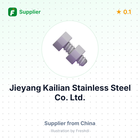 Jieyang Kailian Stainless Steel Co., Ltd. – summary card, no photo uploaded yet