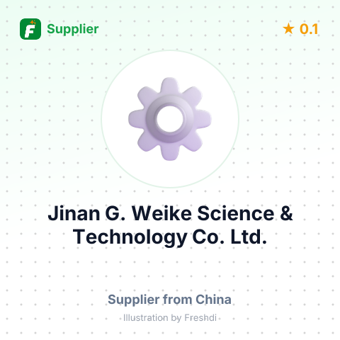 Jinan G. Weike Science & Technology Co.,Ltd. – summary card, no photo uploaded yet
