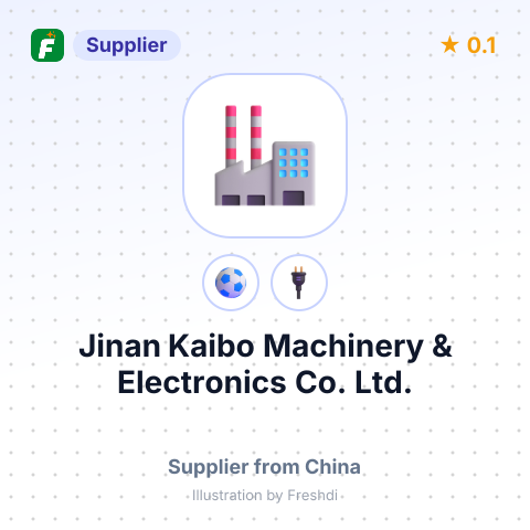 Jinan Kaibo Machinery & Electronics Co., Ltd. – summary card, no photo uploaded yet