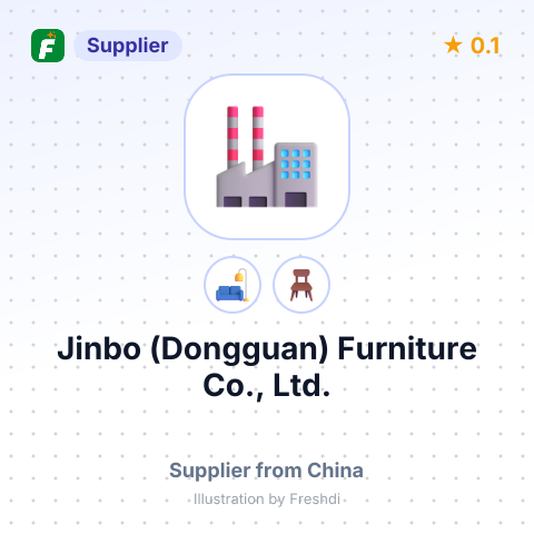 Jinbo (Dongguan) Furniture Co., Ltd. – summary card, no photo uploaded yet