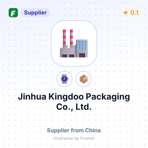 Jinhua Kingdoo Packaging Co., Ltd. – summary card, no photo uploaded yet