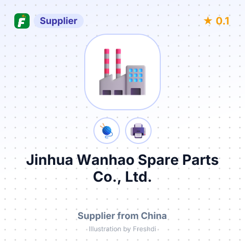 Jinhua Wanhao Spare Parts Co., Ltd. – summary card, no photo uploaded yet