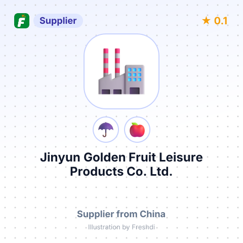 Jinyun Golden Fruit Leisure Products Co., Ltd. – summary card, no photo uploaded yet