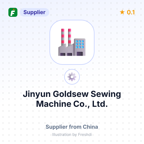 Jinyun Goldsew Sewing Machine Co., Ltd. – summary card, no photo uploaded yet