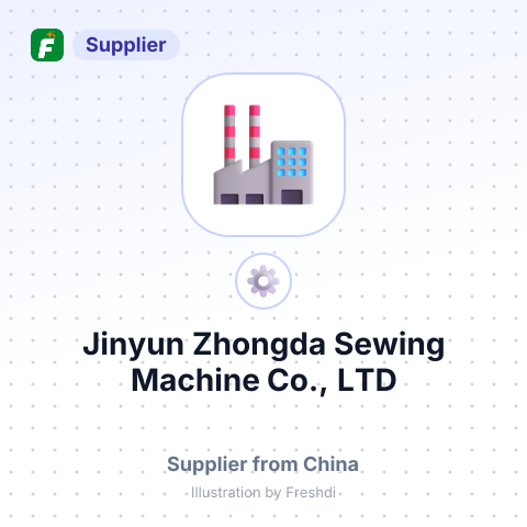 Jinyun Zhongda Sewing Machine Co., LTD – summary card, no photo uploaded yet