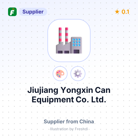 Jiujiang Yongxin Can Equipment Co., Ltd. – summary card, no photo uploaded yet
