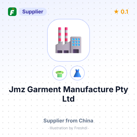 Jmz Garment Manufacture Pty Ltd – summary card, no photo uploaded yet