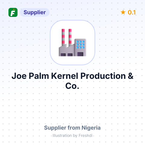 Joe Palm Kernel Production & Co. – summary card, no photo uploaded yet