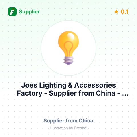 Joes Lighting & Accessories Factory  – summary card, no photo uploaded yet