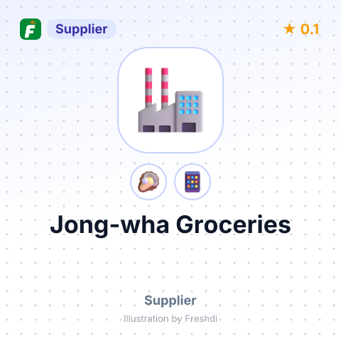 Jong-wha Groceries – summary card, no photo uploaded yet