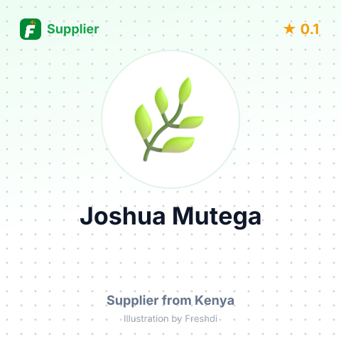 Joshua Mutega  – summary card, no photo uploaded yet