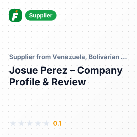 Josue Perez – summary card, no photo uploaded yet