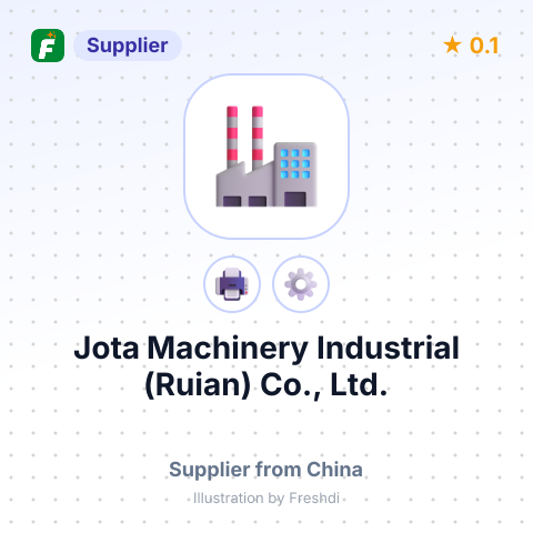 Jota Machinery Industrial (Ruian) Co., Ltd. – summary card, no photo uploaded yet