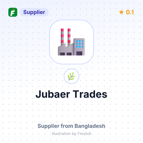 Jubaer Trades  – summary card, no photo uploaded yet