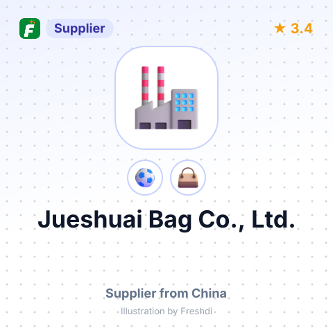 Jueshuai Bag Co., Ltd. – summary card, no photo uploaded yet