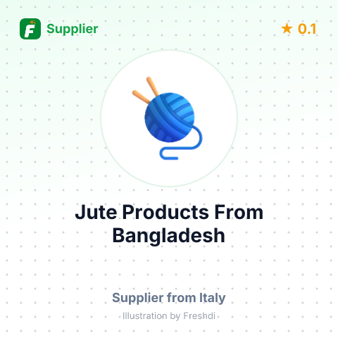 Jute Products From Bangladesh  – summary card, no photo uploaded yet
