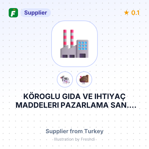 KÖROGLU GIDA VE IHTIYAÇ MADDELERI PAZARLAMA SAN.E TIC.LTD.STI. – summary card, no photo uploaded yet