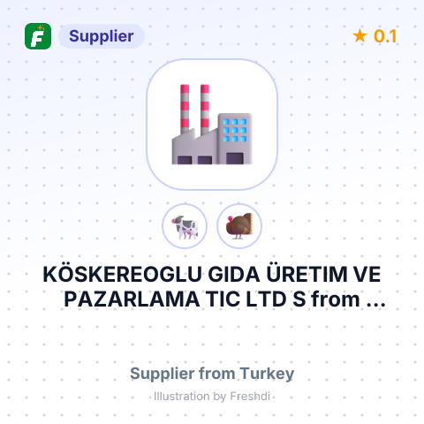 KÖSKEREOGLU GIDA ÜRETIM VE PAZARLAMA TIC LTD S – summary card, no photo uploaded yet