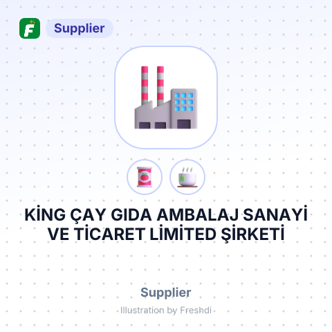 KİNG ÇAY GIDA AMBALAJ SANAYİ VE TİCARET LİMİTED ŞİRKETİ – summary card, no photo uploaded yet