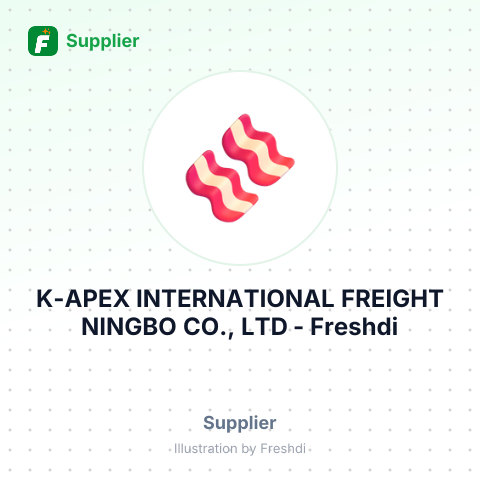 K-APEX INTERNATIONAL FREIGHT NINGBO CO., LTD – summary card, no photo uploaded yet