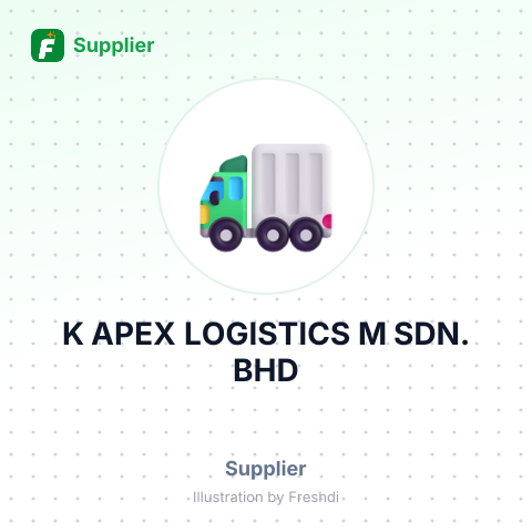 K APEX LOGISTICS M SDN. BHD – summary card, no photo uploaded yet