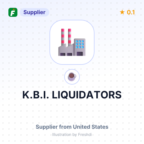 K.B.I. LIQUIDATORS – summary card, no photo uploaded yet