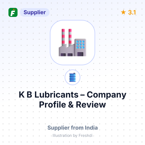 K B Lubricants – summary card, no photo uploaded yet
